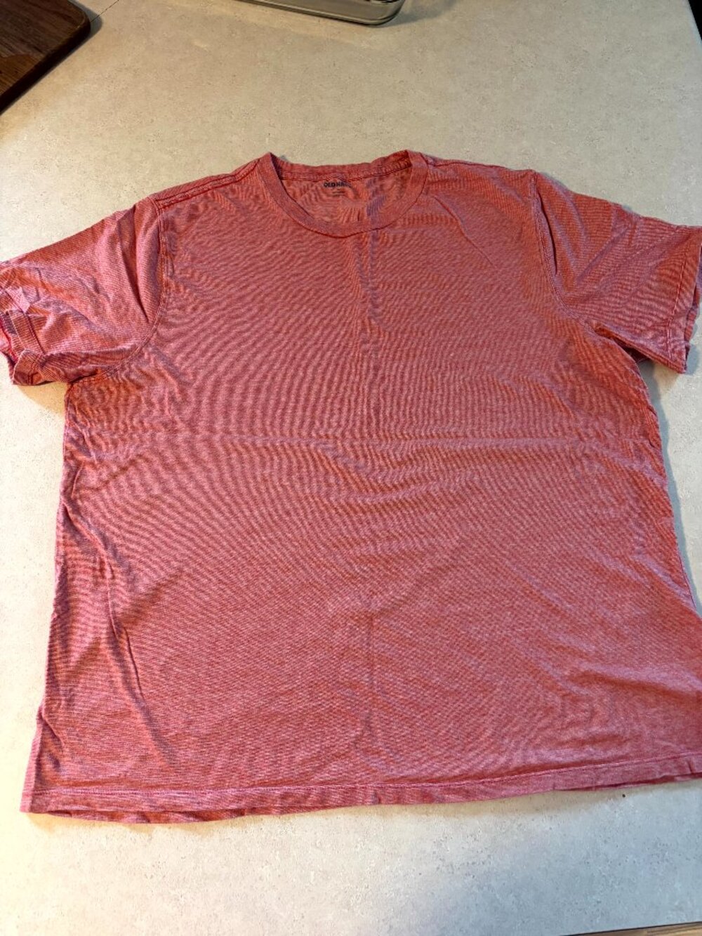 Old Navy Mens XL Orange Heather Classic Crew Neck T Shirt Short Sleeve Tee